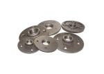 BSP Standard 3 4 In Black Malleable Iron Threaded Floor Flange Banded Shape
