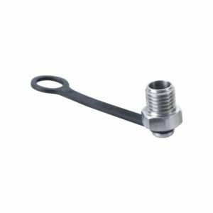 Wholesale Stainless Cable Glands Accessories M8 Connector Dust Cap Covers With TPU Strap from china suppliers
