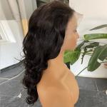 Natural Full Lace Human Hair Wigs Big Curls Frontal Deep Wave 10A 13x4