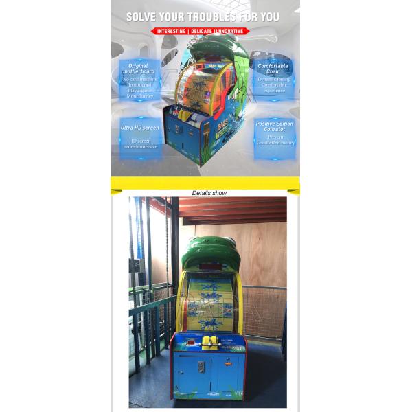 Attractive Bass Wheel Coin Operated Arcade Machines For Kids And Adult