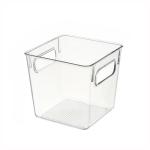 Plastic Storage Bins Clear Pantry Organizer Box Bin Containers for Organizing