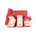 3D Printing Premium Red Jewelry Box Packaging for Big Necklace Bracelet Earrings