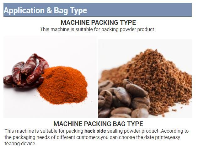Automatic SS304 Pouch Wheat Flour Chilli Spices Maize Corn Powder Packaging Machine