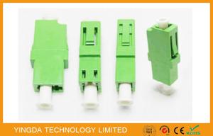 Wholesale LC / APC Simplex Green Single Mode Fiber Optic Adapter 1310nm , LC Fiber Coupler from china suppliers