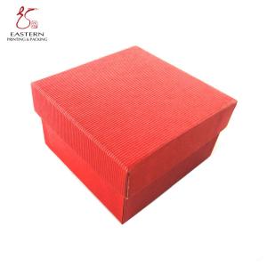 Wholesale Recycled Red Printed Cardboard Paper Boxes Embossed Eco Friendly from china suppliers