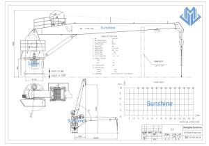 Wholesale 10t15m Stiff Boom Marine Crane For Cargo Handling On Multi Purpose Vessel from china suppliers