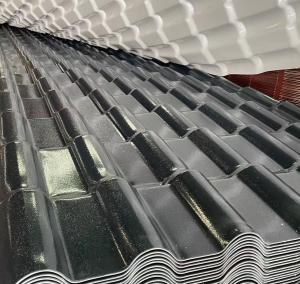 Wholesale Spanish ASA Synthetic Roofing Tile Colorful Bamboo Shape Green Tile For Villa Park from china suppliers