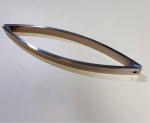 Moon Shape Arc Square Shower Room Glass Door Handle Toilet Bathroom Door Handle