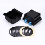 Black Conductive PP Material Wafer Carrier 6 Inch Wafer Storage Box