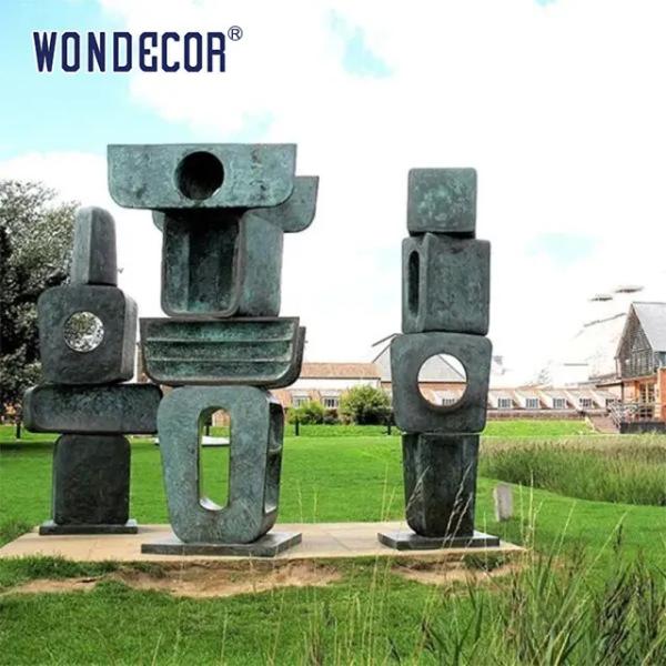 Outdoor Garden 3D Bronze Statues Sculpture Metal Decoration Large Modern