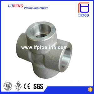 Wholesale 3000 LBS Carbon Steel Forged Pipe Fitting Socket Weld Cross from china suppliers