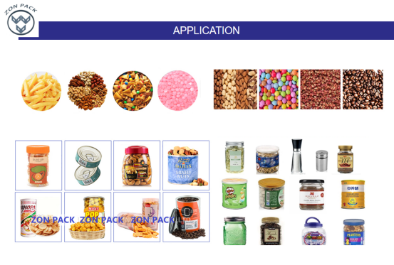 Customized Food Grade Automatic Packaging System For Nuts Candy Bottle
