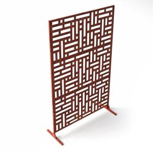 Wholesale Metal Garden Ornaments Corten Steel Laser Cut Privacy Screen For Backyard from china suppliers