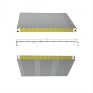 Wholesale Waterproof Rockwool Insulated Sandwich Panel Composite 0.4mm 0.8mm from china suppliers