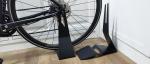 Standard 4mm Thickness Black Bicycle Floor Type Hub Mount Parking Rack Stand for