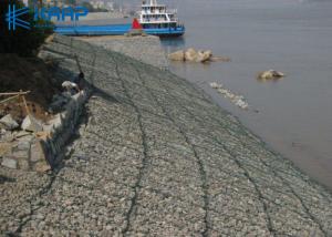 Wholesale Silver Color Rock Gabion Baskets , Stone Gabion Retaining Wall Easily Assembled from china suppliers