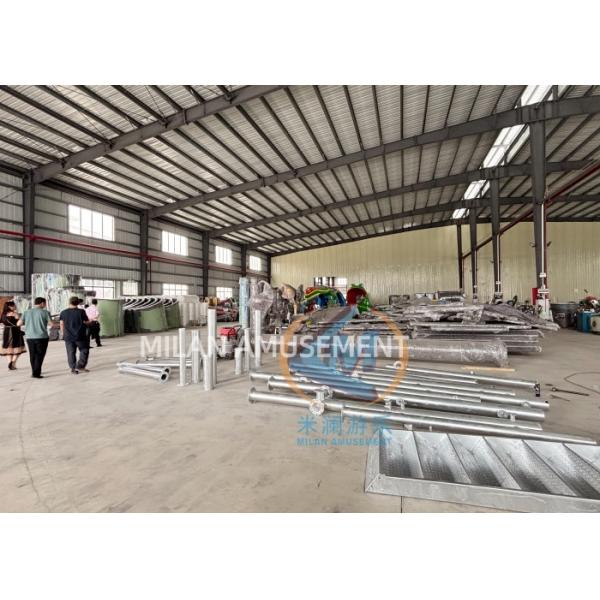 Colorful Fiberglass Spiral Water Slide With Pool Easy Installation