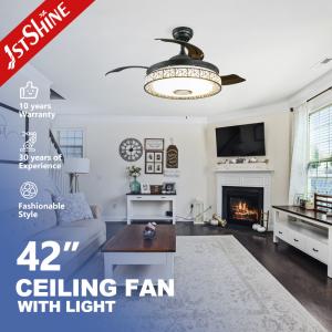 Wholesale Ultra Quiet Music Invisible Ceiling Fan Chandelier Remote Control from china suppliers