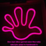 Gesture Finger Palm Neon Light Sign Wall Mount 12v grils gift neon signs
