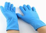 Blue Disposable Nitrile Gloves High Tensile Strength Multi Purpose No Chemical