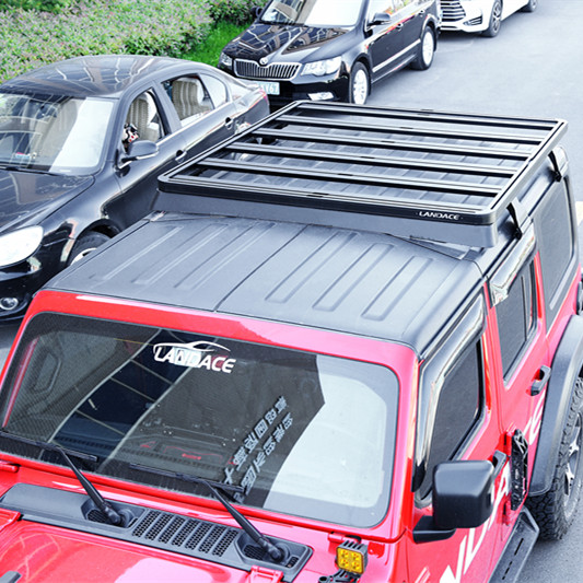 Roof Mount Adjustable Steel Aluminum Alloy Powder Spraying Flat Roof Rack for Jeep