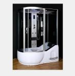 Polished Frame Steam Shower Enclosure , Steam Shower Cubicle Single Door Sliding