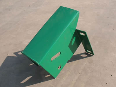 Q235 Guardrail Parts Highway Barrier Galvanized Offset Blocks For Guardrail System