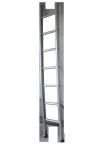 Aluminum Ladder 12 Meter Silver White Step Ladder 150kg Max Load