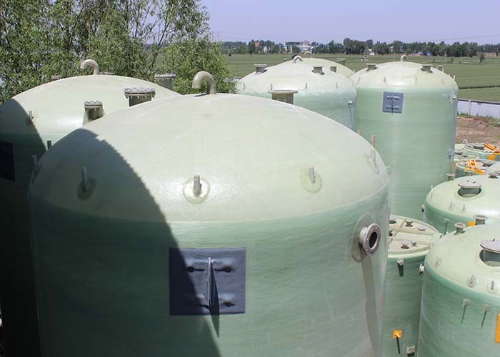Water Pretreatment FRP Chemical Tank Cylindrical 3600mm*5210mm