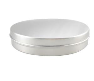 Wholesale 300ml 145 * 25 Silver Straight Cover Circular Aluminum Box Mooncake Box Tea Cake Box Pu'er Tea Snack Storage Jar from china suppliers