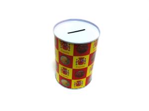 Wholesale Metal Piggy Round Tin Coin Box Containers Tin Can For Coin Saving , Money Storage from china suppliers