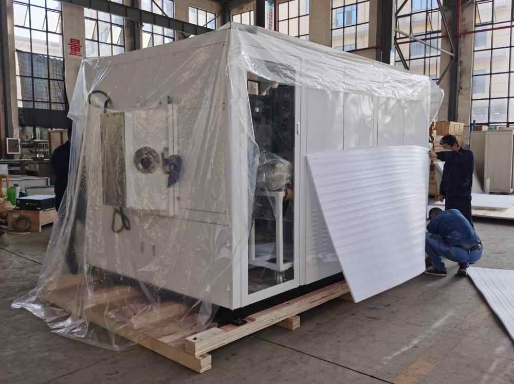 Custom Front Door PVD Vacuum Coating Machine For Furniture And Electron Gun Coating