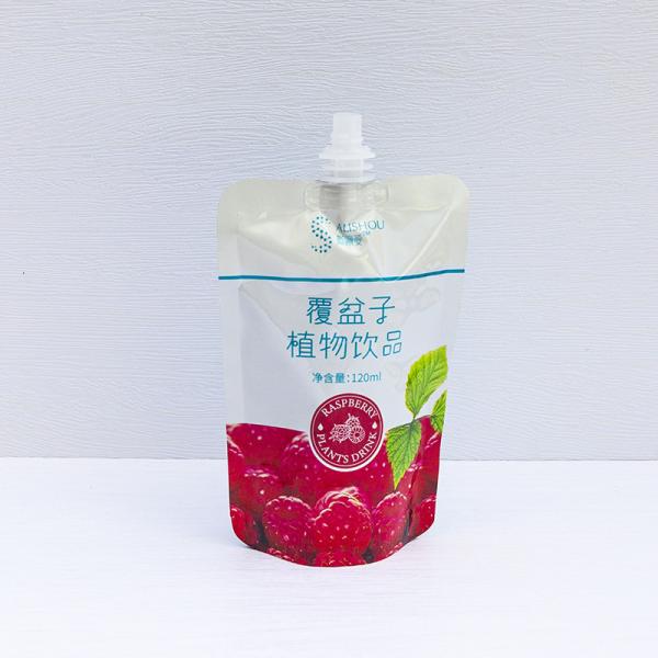 200ml 250ml Food Grade Standing Custom Spout Pouch Bag With Leak Proof