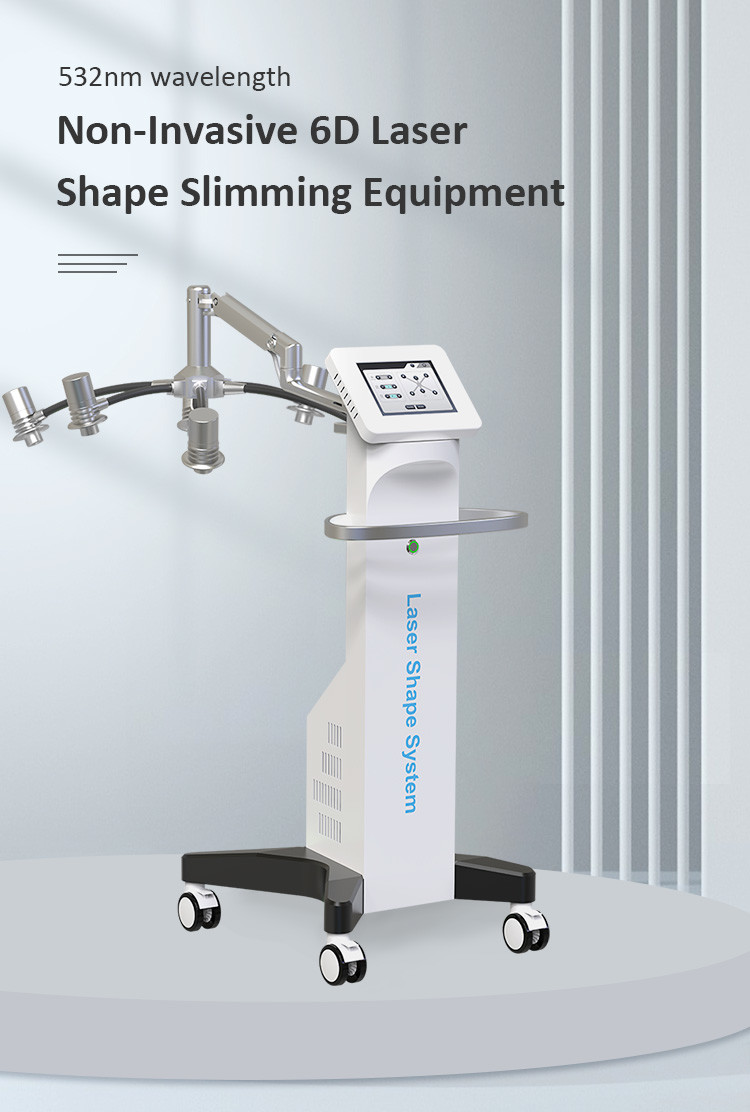 Air Cooled 300W Fat Melting Device Non invasive 6D Laser Slimming Machine For Lifts Buttocks