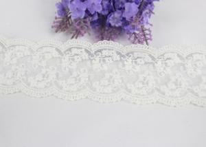 Wholesale Off White Floral Net Embroidered Lace Trim For Girl's Sock 100 % Cotton from china suppliers