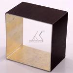 Wood Grain Extrusion Aluminium Tube Profiles Deep Color T3-T8 For Windows