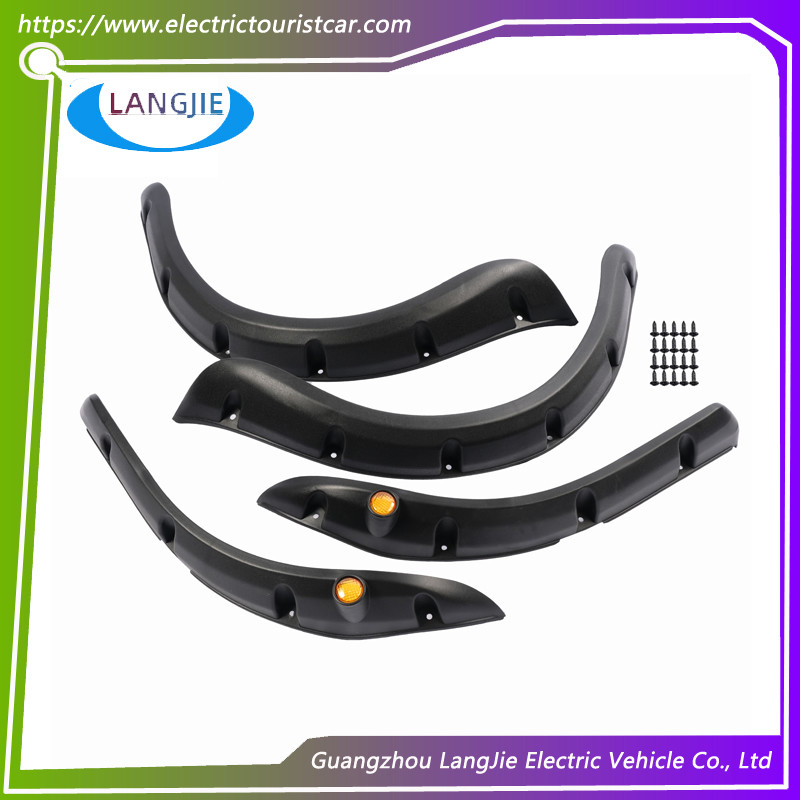 Golf Cart Front Rear Fender Flares For EZGO RXV 2008-2015 With Metal Hardware Set Of 4