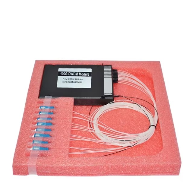 Accept Customize Hilink 100GHz 16 Channel DWDM MUX/DEMUX Dense Wavelength Division Multiplexing