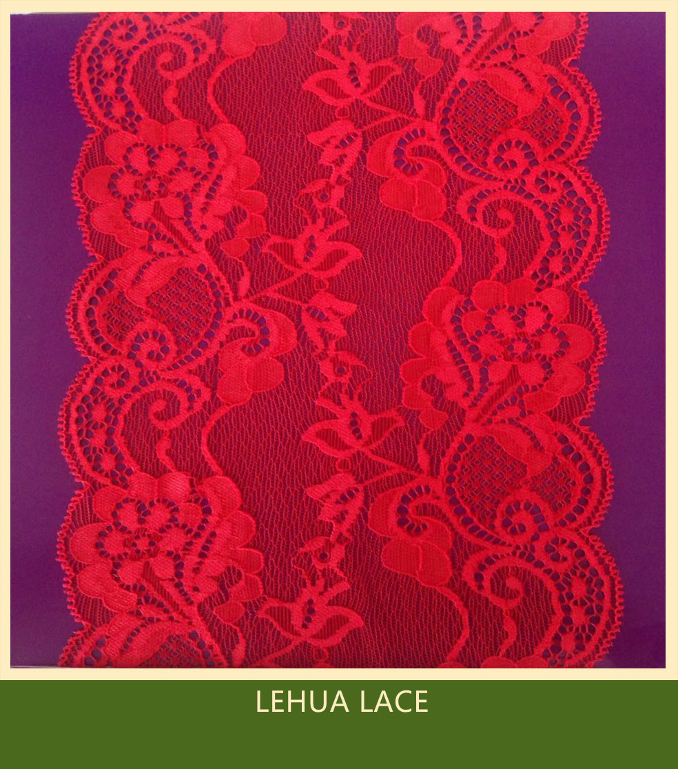 Hot Selling and nice quality Nylon Spandex Stretchy Brazil Lace from China