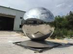 Outdoor Large Stainless Steel Ball Sculpture Modern Decorative Design
