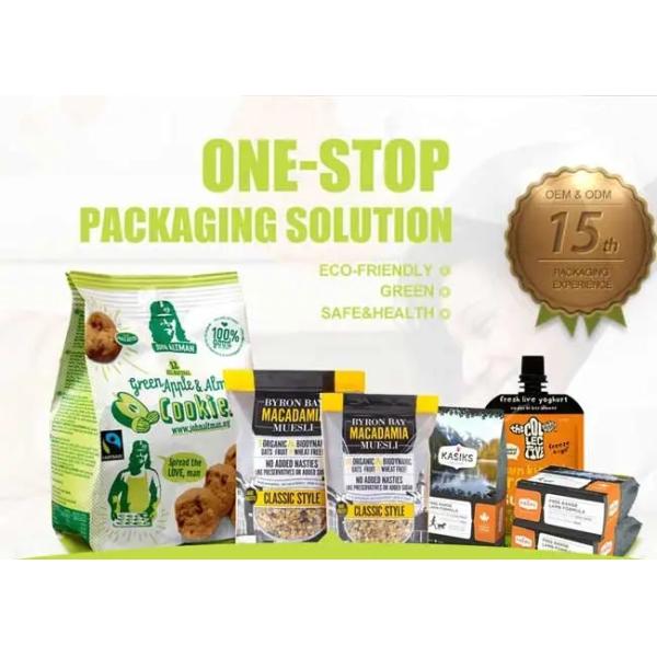 Digital Printed 120 Micron Stand Up Pouches For Food Packaging