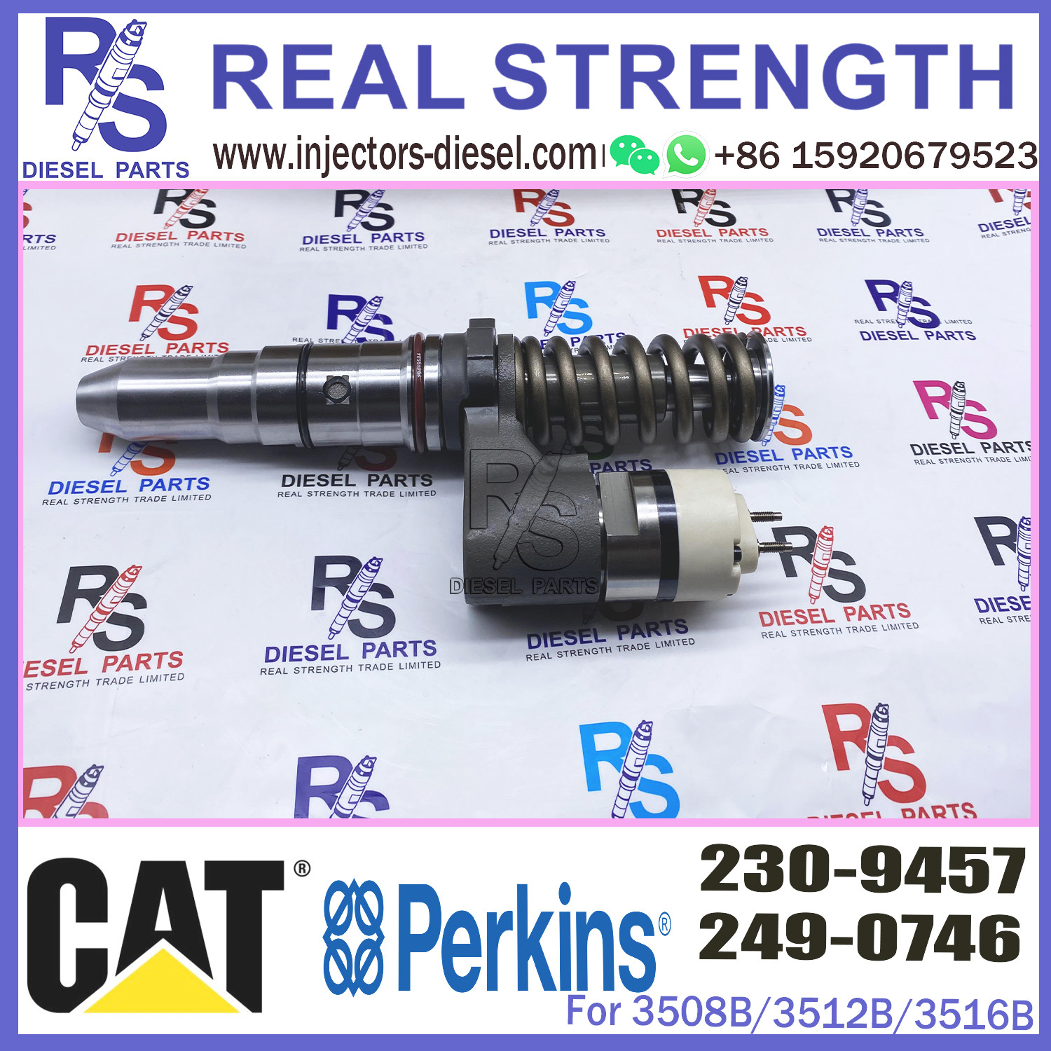 Diesel engine fuel injector 2309457 diesel injector assembly fuel injection spare parts 230-9457 for CAT excavator
