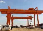Double Girder Cantilever Gantry Crane 32 Ton Box Type For Warehouse / Railway