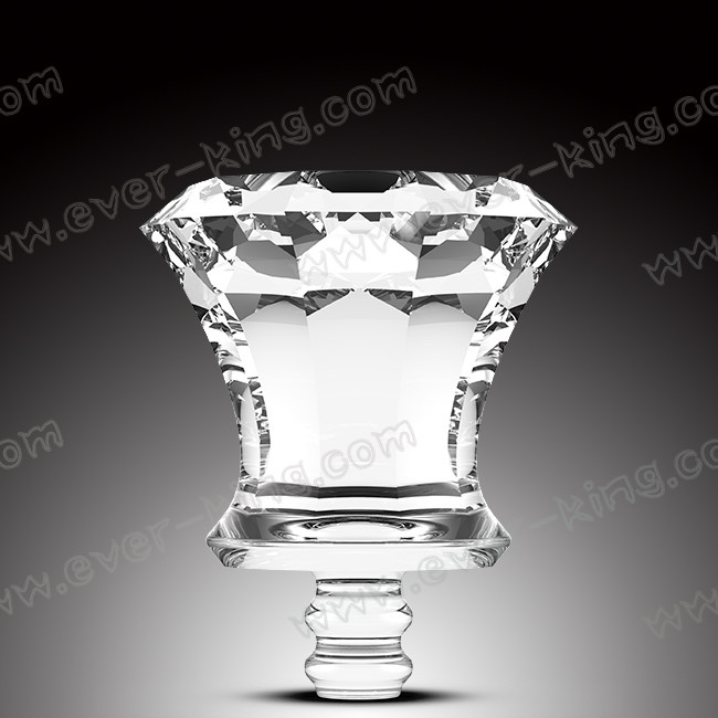 Heat Resistant Clear 750ML Rum Glass Bottle With Diamond Cap