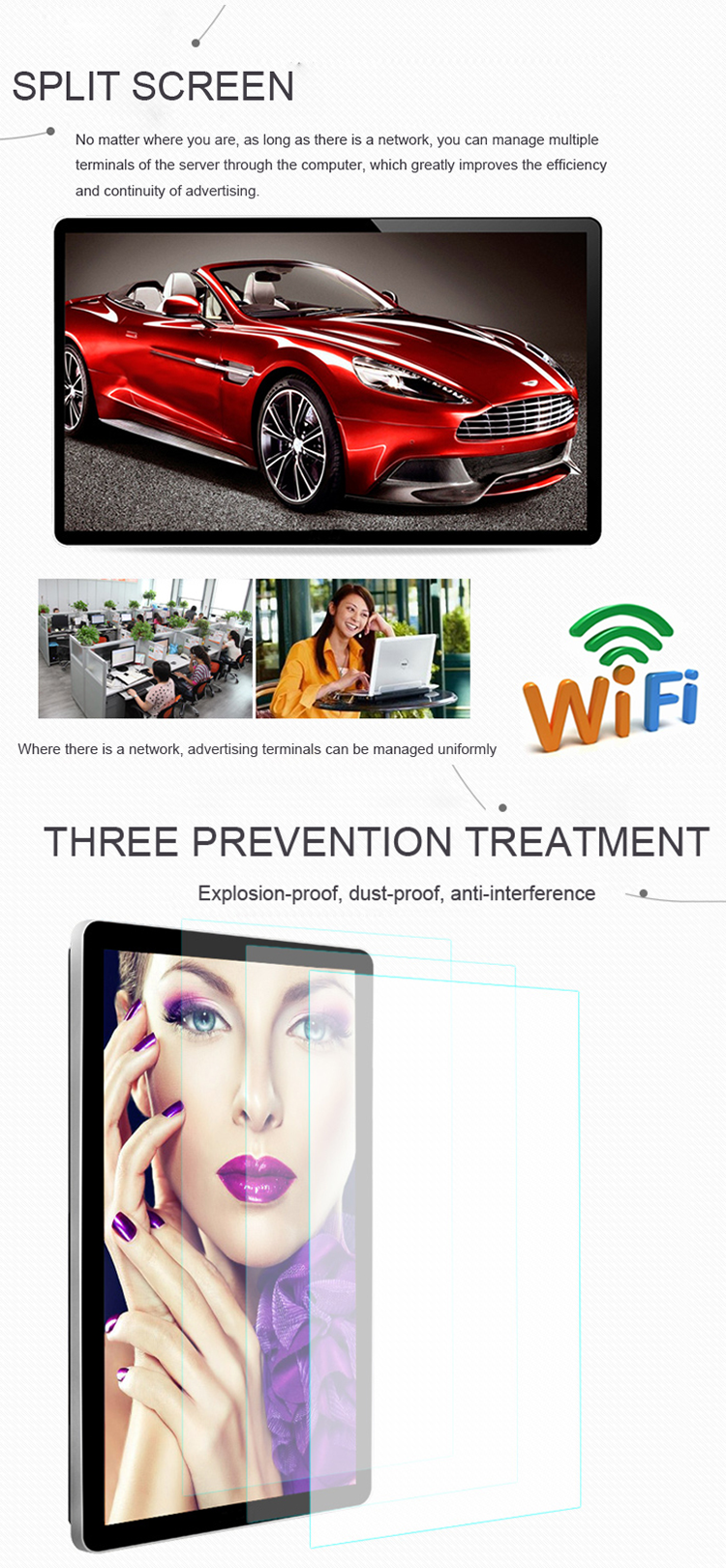 Custom Advertising And Kiosk Displays Wall Mount