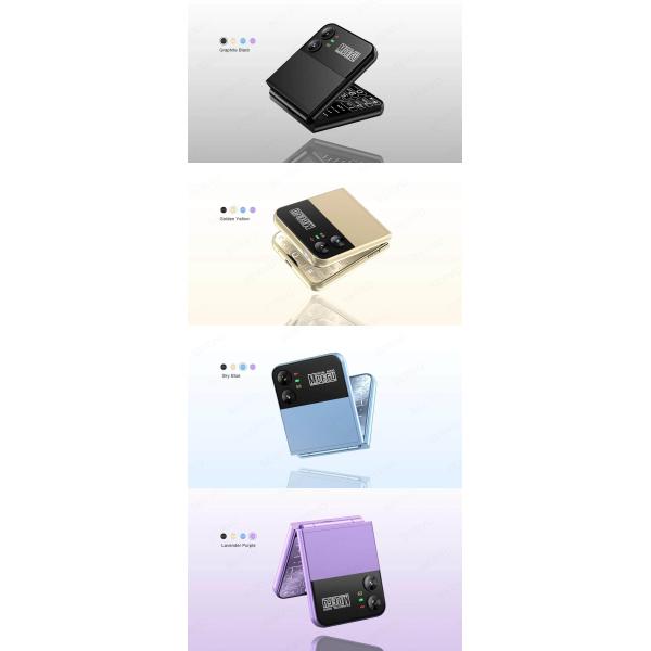 F265 2.55'' 4 SIM Cards Flip Keypad Mobile Phone 1400mAh Camera FM Radio 2G Feature