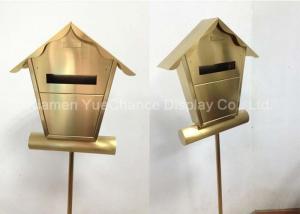 Wholesale Custom Made Shape Gold Colour Metal Decorations Crafts Durable Letter Box from china suppliers