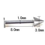 Surgical Stainless Steel Eyebrow Nose Lip Captive Bead Ring Tongue Piercing