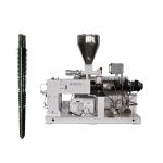 Plastic PVC Conical Twin Screw Extruder for 65/132 55/120 51/110 45/100 mm