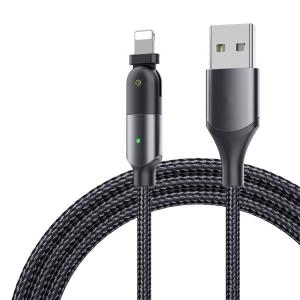 Wholesale 480mbps Mobile Phone Cables 2.4A 1.2m Power Charging Data Transfer 180 Degree Rotating from china suppliers